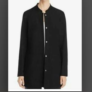 Eileen fisher mandarin collar black jacket NWT